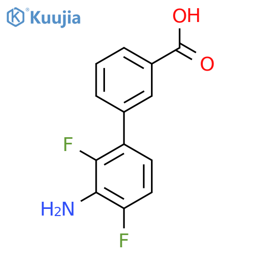 3-(3-Amino-2,4-difluorophenyl)benzoic acid structure