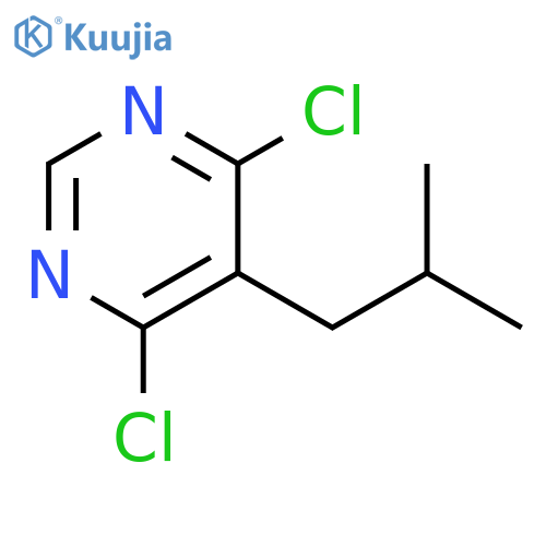 Pyrimidine, 4,6-dichloro-5-(2-methylpropyl)- structure