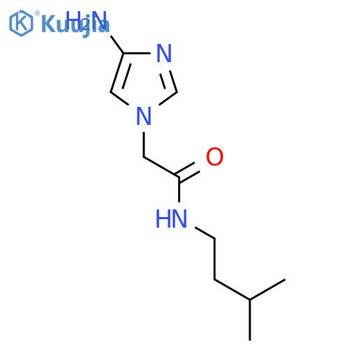 2-(4-amino-1H-imidazol-1-yl)-N-(3-methylbutyl)acetamide structure