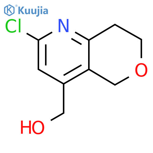{2-chloro-5H,7H,8H-pyrano4,3-bpyridin-4-yl}methanol structure