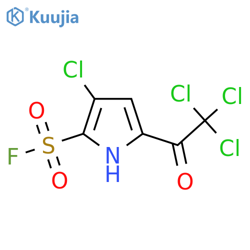3-chloro-5-(trichloroacetyl)-1H-pyrrole-2-sulfonyl fluoride structure