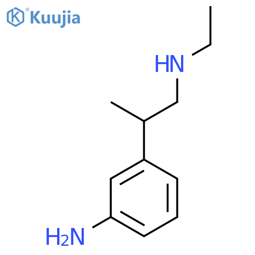 3-[1-(Ethylamino)propan-2-yl]aniline structure