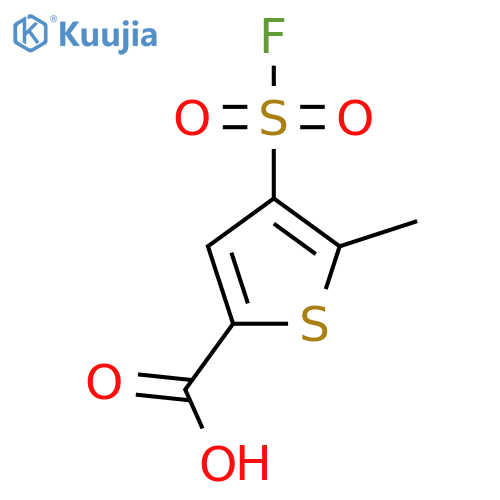 4-(Fluorosulfonyl)-5-methylthiophene-2-carboxylic acid structure