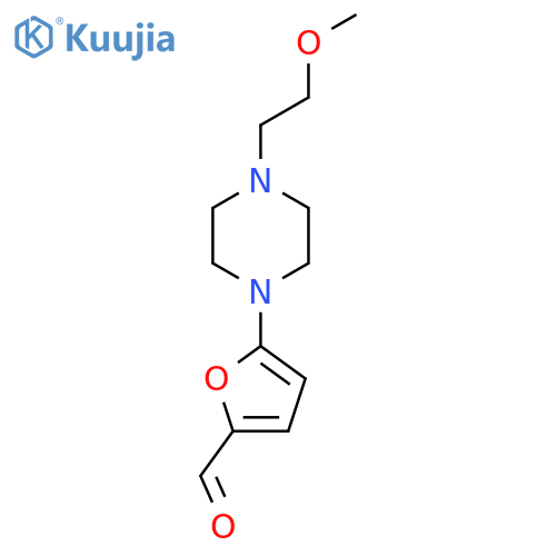 5-[4-(2-Methoxyethyl)piperazin-1-yl]furan-2-carbaldehyde structure