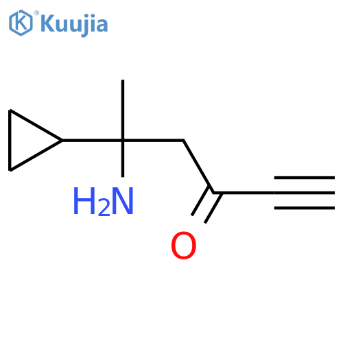 5-Amino-5-cyclopropylhex-1-yn-3-one structure