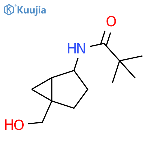 Propanamide, N-[5-(hydroxymethyl)bicyclo[3.1.0]hex-2-yl]-2,2-dimethyl structure