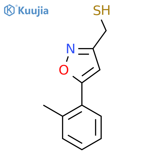 5-(2-methylphenyl)-1,2-oxazol-3-ylmethanethiol structure