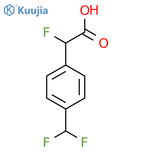 2-4-(difluoromethyl)phenyl-2-fluoroacetic acid structure