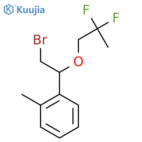 1-2-bromo-1-(2,2-difluoropropoxy)ethyl-2-methylbenzene structure