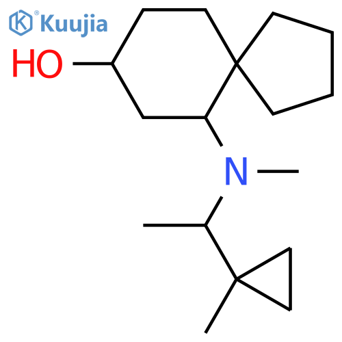 6-{Methyl[1-(1-methylcyclopropyl)ethyl]amino}spiro[4.5]decan-8-ol structure