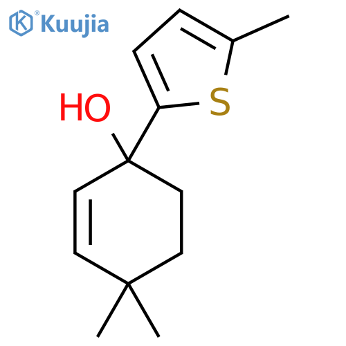 4,4-Dimethyl-1-(5-methylthiophen-2-yl)cyclohex-2-en-1-ol structure