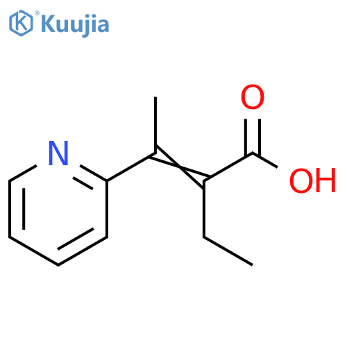2-Butenoic acid, 2-ethyl-3-(2-pyridinyl)- structure