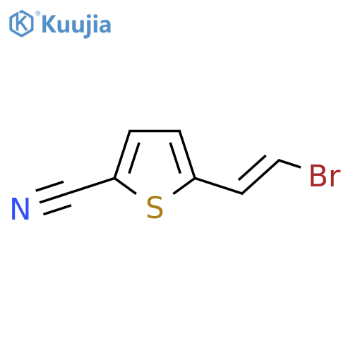 5-(2-Bromoethenyl)thiophene-2-carbonitrile structure