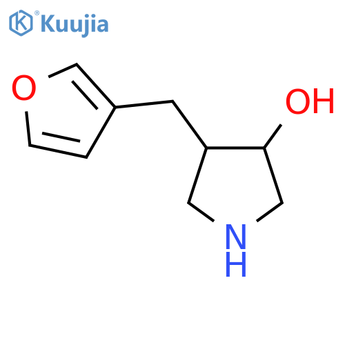 4-(furan-3-yl)methylpyrrolidin-3-ol structure
