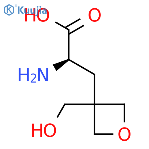 (2R)-2-amino-3-3-(hydroxymethyl)oxetan-3-ylpropanoic acid structure