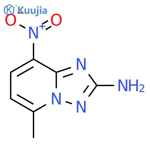5-methyl-8-nitro-1,2,4triazolo1,5-apyridin-2-amine structure