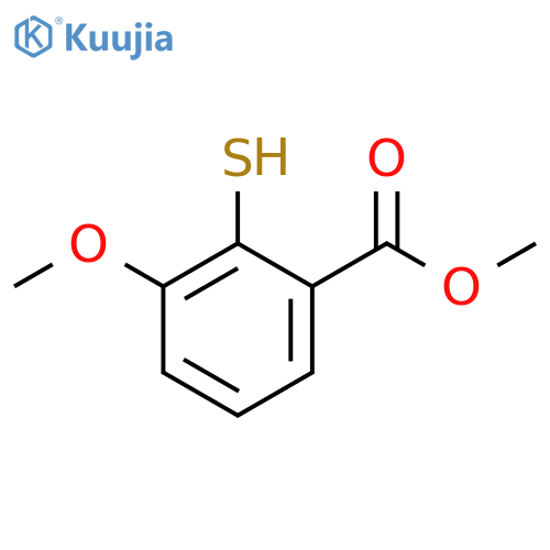 Benzoic acid, 2-mercapto-3-methoxy-, methyl ester structure
