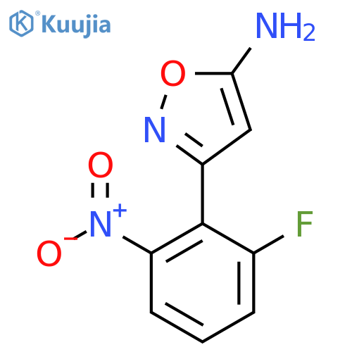 3-(2-Fluoro-6-nitrophenyl)-1,2-oxazol-5-amine structure