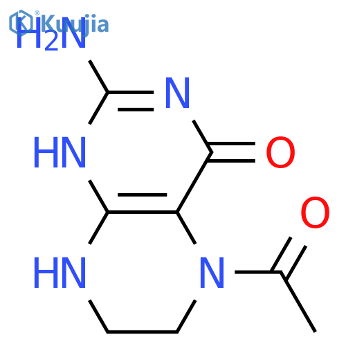 2-Amino-5,6,7,8-tetrahydro-4(3H)-pteridinone; N5-Acetyl structure
