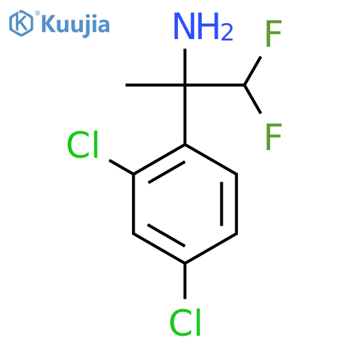 2-(2,4-Dichlorophenyl)-1,1-difluoropropan-2-amine structure