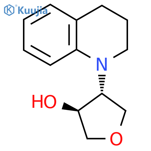 trans-4-(1,2,3,4-tetrahydroquinolin-1-yl)oxolan-3-ol structure