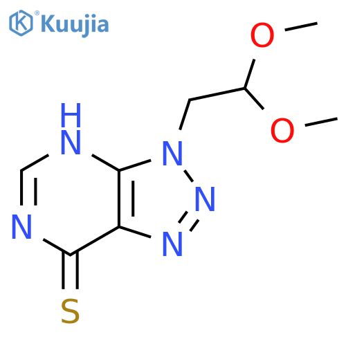 3-(2,2-dimethoxyethyl)-3H-1,2,3triazolo4,5-dpyrimidine-7-thiol structure