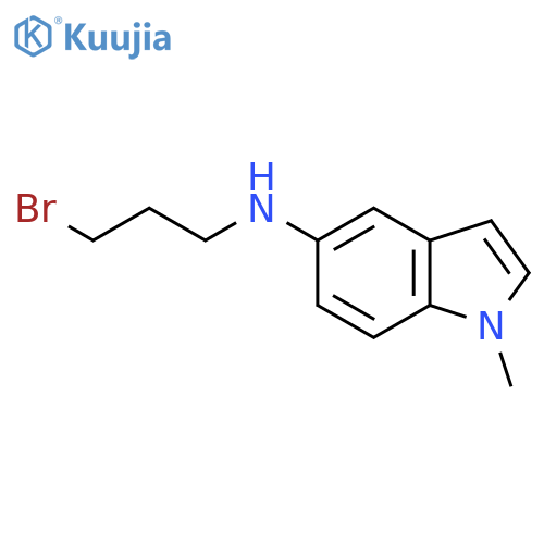 N-(3-bromopropyl)-1-methyl-1H-indol-5-amine structure