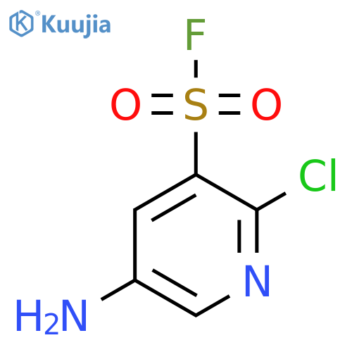5-amino-2-chloropyridine-3-sulfonyl fluoride structure