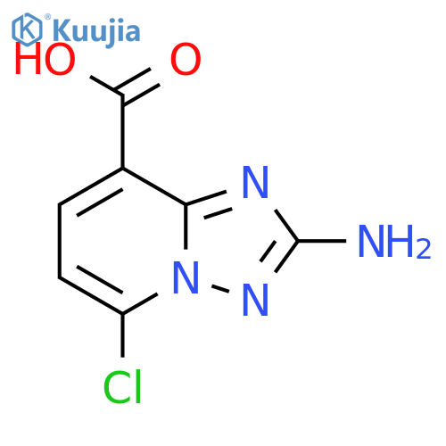 2-amino-5-chloro-1,2,4triazolo1,5-apyridine-8-carboxylic acid structure