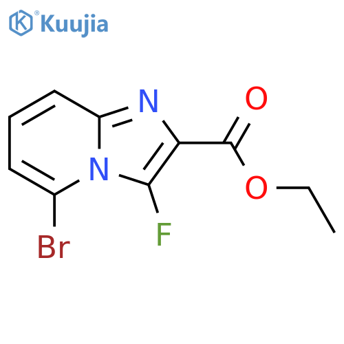 ethyl 5-bromo-3-fluoro-imidazo[1,2-a]pyridine-2-carboxylate structure