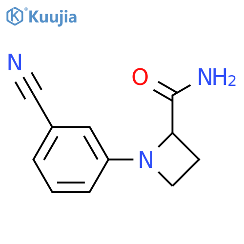 1-(3-cyanophenyl)azetidine-2-carboxamide structure