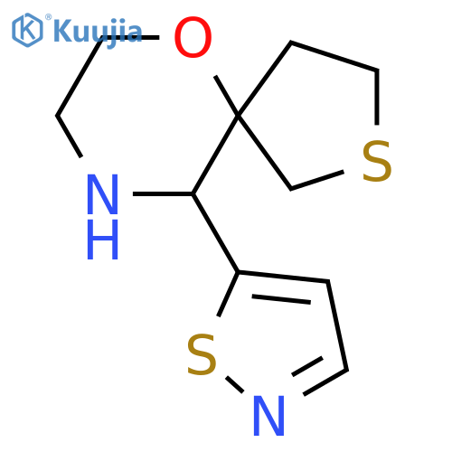 10-(1,2-thiazol-5-yl)-6-oxa-2-thia-9-azaspiro4.5decane structure
