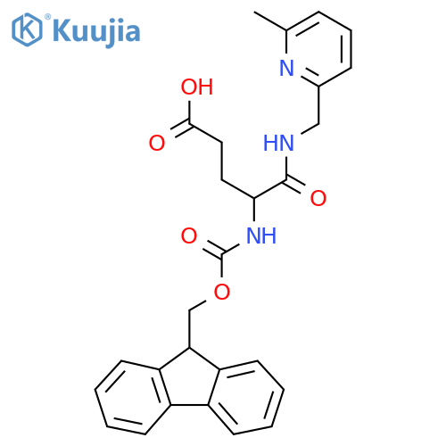 4-({(9H-fluoren-9-yl)methoxycarbonyl}amino)-4-{(6-methylpyridin-2-yl)methylcarbamoyl}butanoic acid structure