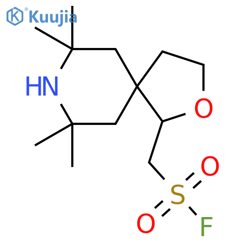 {7,7,9,9-tetramethyl-2-oxa-8-azaspiro4.5decan-1-yl}methanesulfonyl fluoride structure