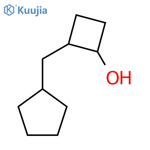 2-(cyclopentylmethyl)cyclobutan-1-ol structure