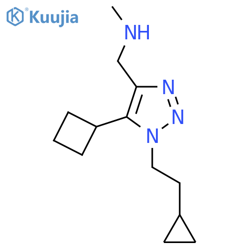 {5-cyclobutyl-1-(2-cyclopropylethyl)-1H-1,2,3-triazol-4-ylmethyl}(methyl)amine structure