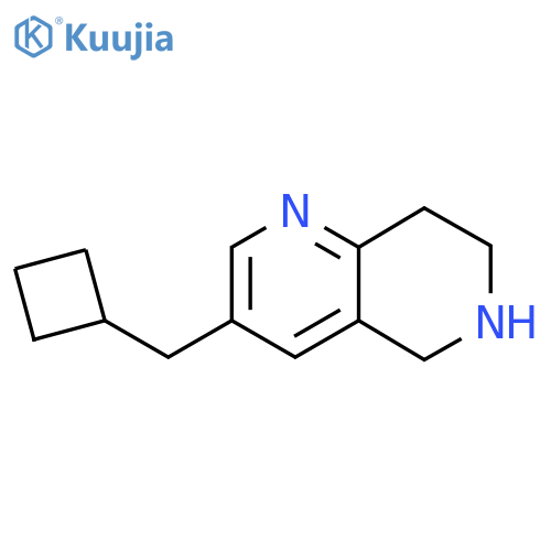 3-(cyclobutylmethyl)-5,6,7,8-tetrahydro-1,6-naphthyridine structure