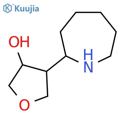 4-(Azepan-2-yl)oxolan-3-ol structure