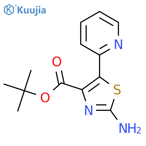 tert-butyl 2-amino-5-(pyridin-2-yl)-1,3-thiazole-4-carboxylate structure