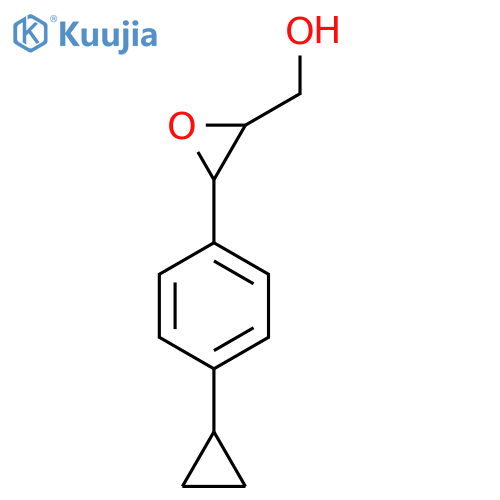 3-(4-cyclopropylphenyl)oxiran-2-ylmethanol structure