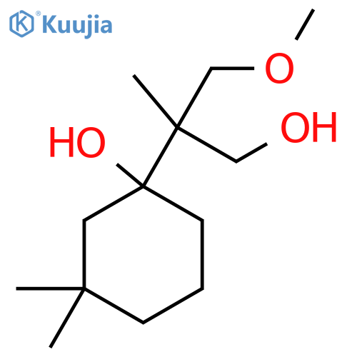 1-(1-hydroxy-3-methoxy-2-methylpropan-2-yl)-3,3-dimethylcyclohexan-1-ol structure