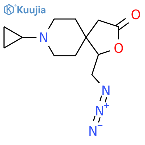 1-(azidomethyl)-8-cyclopropyl-2-oxa-8-azaspiro4.5decan-3-one structure