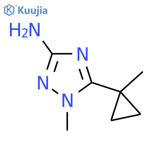 1-methyl-5-(1-methylcyclopropyl)-1H-1,2,4-triazol-3-amine structure