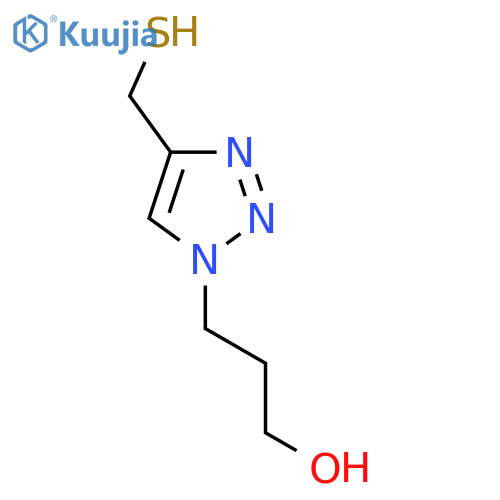 3-4-(sulfanylmethyl)-1H-1,2,3-triazol-1-ylpropan-1-ol structure