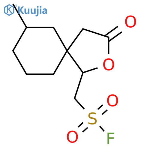 {7-methyl-3-oxo-2-oxaspiro4.5decan-1-yl}methanesulfonyl fluoride structure