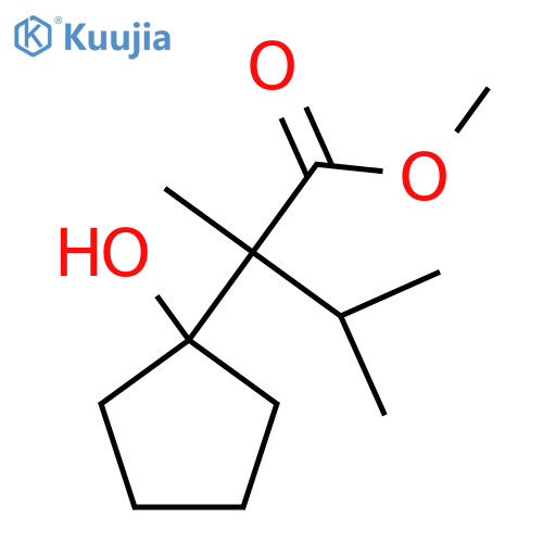 methyl 2-(1-hydroxycyclopentyl)-2,3-dimethylbutanoate structure