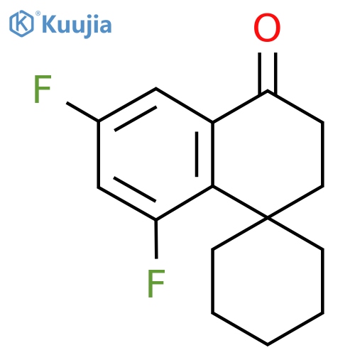 6',8'-difluoro-3',4'-dihydro-2'H-spirocyclohexane-1,1'-naphthalene-4'-one structure