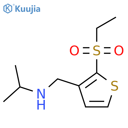 {2-(ethanesulfonyl)thiophen-3-ylmethyl}(propan-2-yl)amine structure