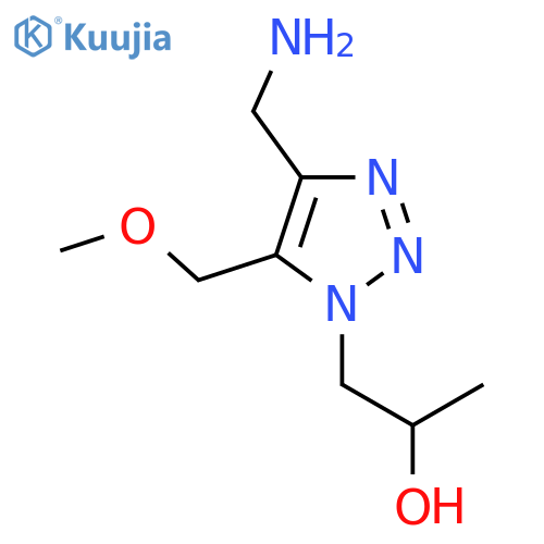 1-4-(aminomethyl)-5-(methoxymethyl)-1H-1,2,3-triazol-1-ylpropan-2-ol structure