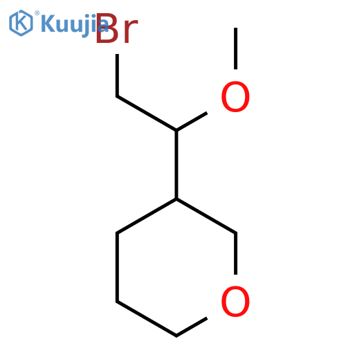 3-(2-Bromo-1-methoxyethyl)oxane structure